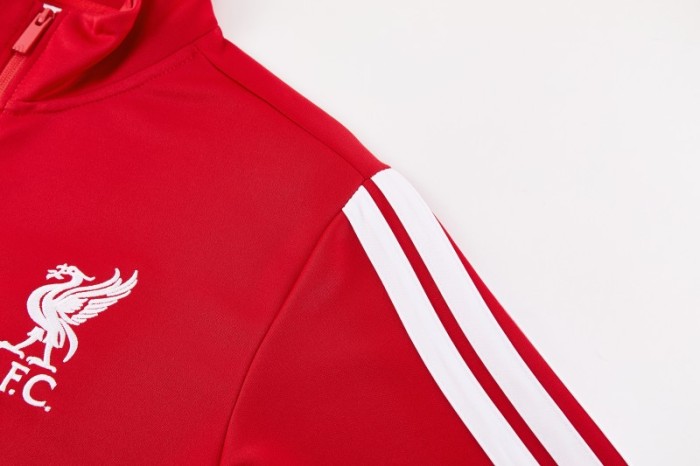 26/27 Liverpool  Red Full Zipper Jacket Tracksuit + Long Pants