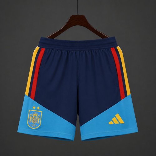 Player Version  2026 Spain National Team  Training Blue Shorts