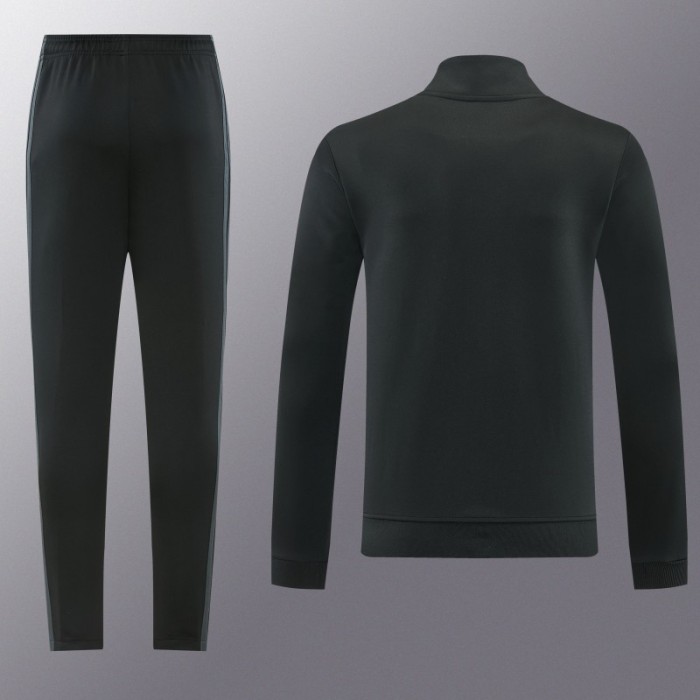 26/27 Liverpool  Black Full Zipper Jacket Tracksuit + Long Pants