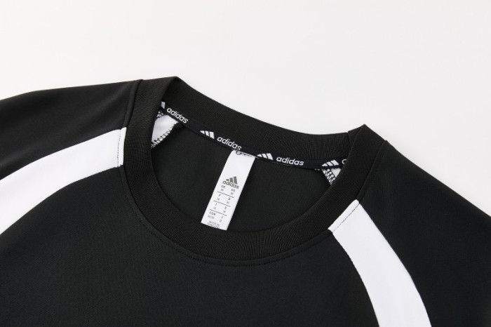 26/27 Adidas 17 Black Short Sleeve+Soccer Shorts