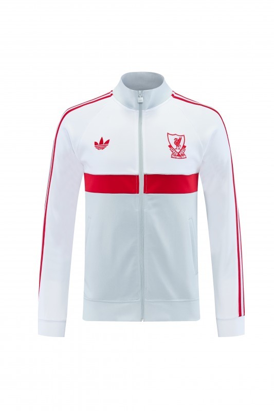 26/27 Liverpool  Grey Full Zipper Jacket Tracksuit + Long Pants