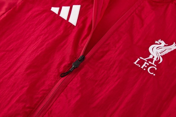 26/27 Liverpool FC Red  Full Zipper Windbreaker Jacket