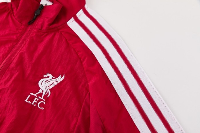 26/27 Liverpool FC Red  Full Zipper Windbreaker Jacket