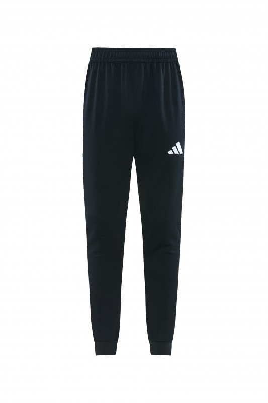 26/27 Adidas M06  Black Full Zipper Hooded Jacket Tracksuit + Long Pants
