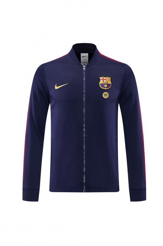 26/27  Barcelona Royal Blue Full Zipper Jacket Tracksuit + Long Pants