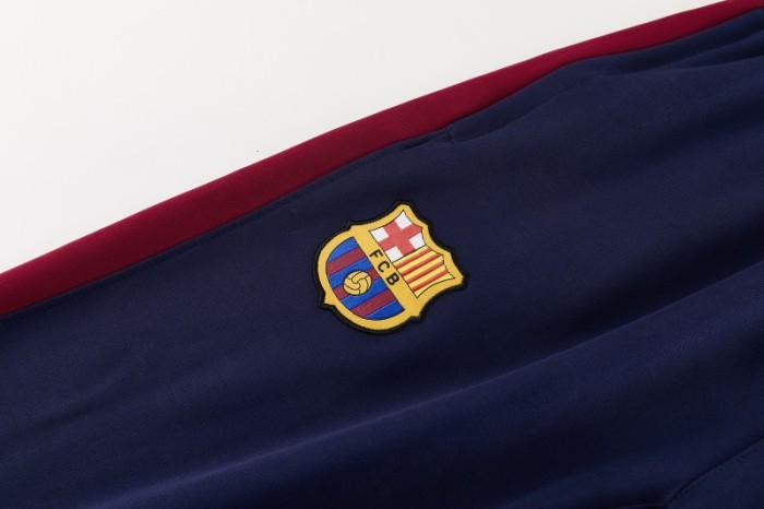 26/27  Barcelona Royal Blue Full Zipper Jacket Tracksuit + Long Pants