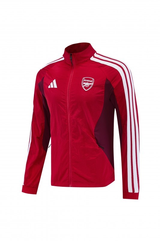 26/27 Arsenal FC Red  Full Zipper Windbreaker Jacket