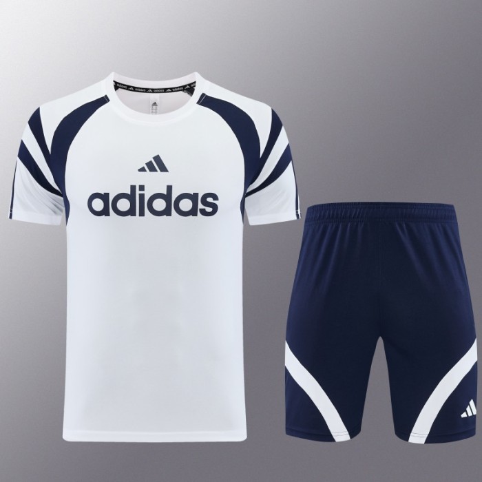 26/27 Adidas 17 White Short Sleeve+Soccer Shorts