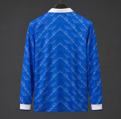 Retro 89/90 Karlsruher Away Long Sleeve Jersey