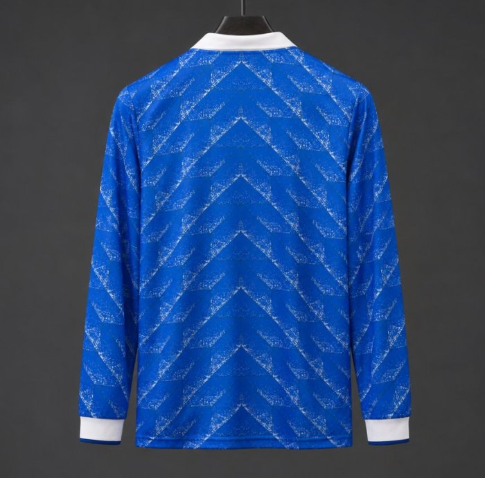 Retro 89/90 Karlsruher Away Long Sleeve Jersey