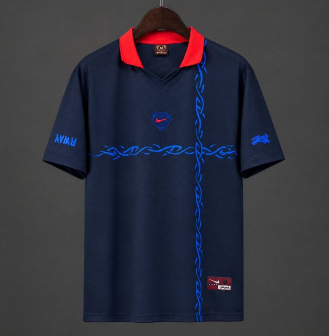2026 Norway x Travis Scott Cactus Jack Total 90 Navy Jersey
