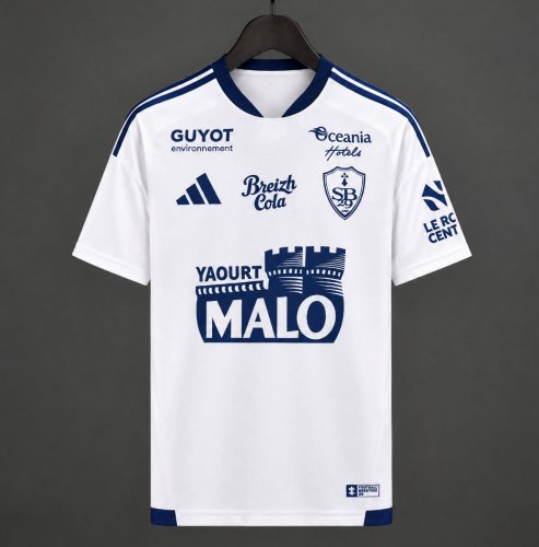 26/27 Stade Brestois Away White Jersey