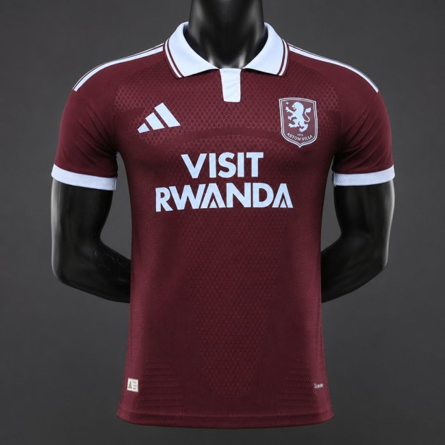 Player Version 26/27 Aston Villa FC Home Maroon Jersey With Sponsor