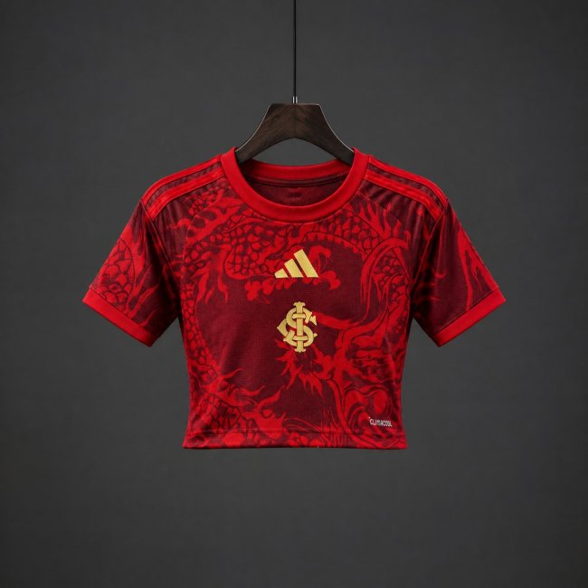 26/27 SC Internacional Third Red Women Crop Jersey