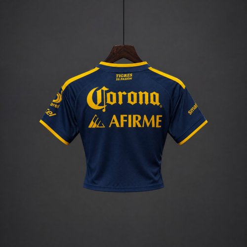 26/27 Tigres UANL Away Women Navy Crop Jersey