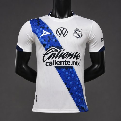 Player Version 26/27 Club Puebla Home Blue Pink Jersey