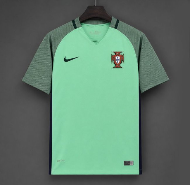 Retro 2016 Portugal Away Green Jersey