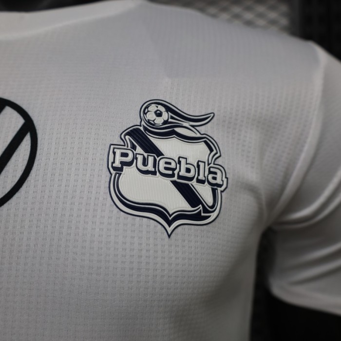 Player Version 26/27 Club Puebla Home Blue Pink Jersey
