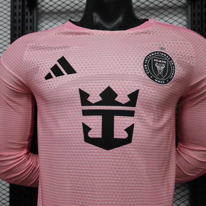 Player Version 26/27 Inter Miami CF Home Pink Long Sleeve Jersey