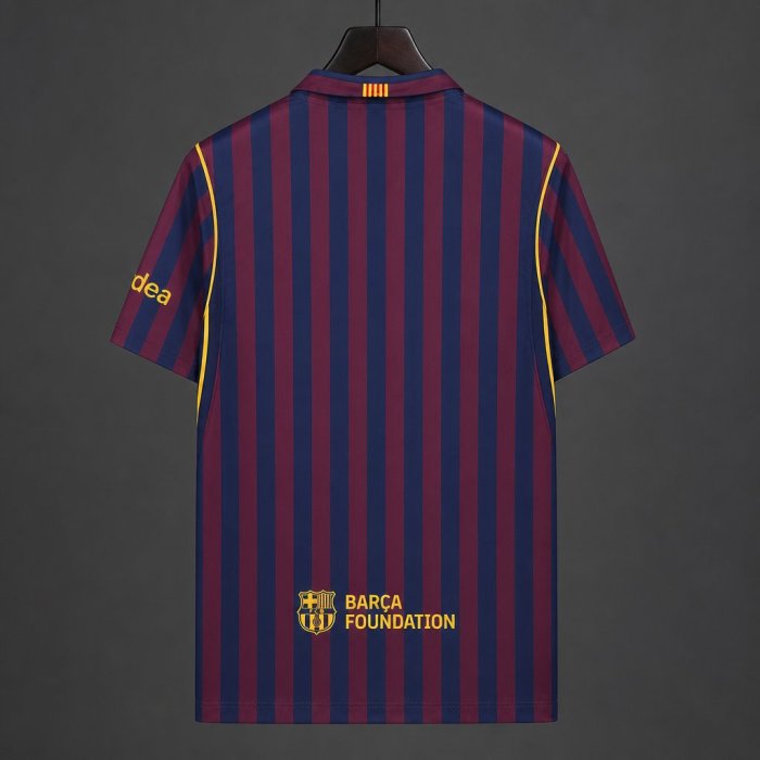 27/28 Barcelona Home  Blue Burgundy Stripes Jersey