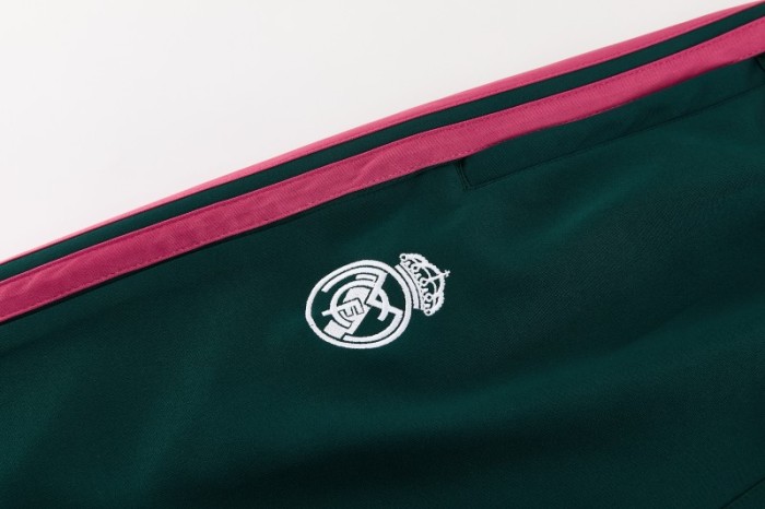 26/27 Real Madrid 02 Dark Green Full Zipper Jacket + Long Pants