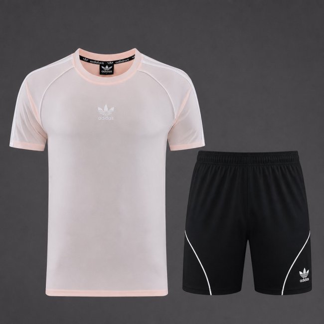 26/27 Adidas AD15 Pink Short Sleeve+Soccer Shorts