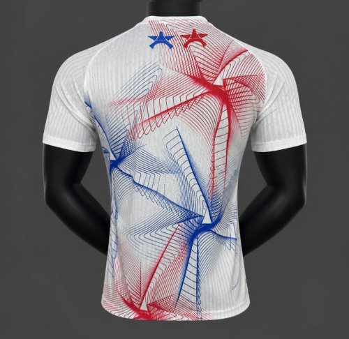 Player Version 26/27 PSG/Paris Saint-Germain Pre-Match White/Red/Blue Jersey