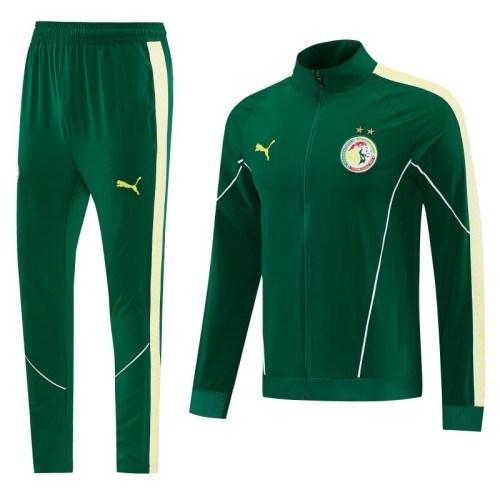 26/27 Senegal  Green Full Zipper Jacket + Long Pants