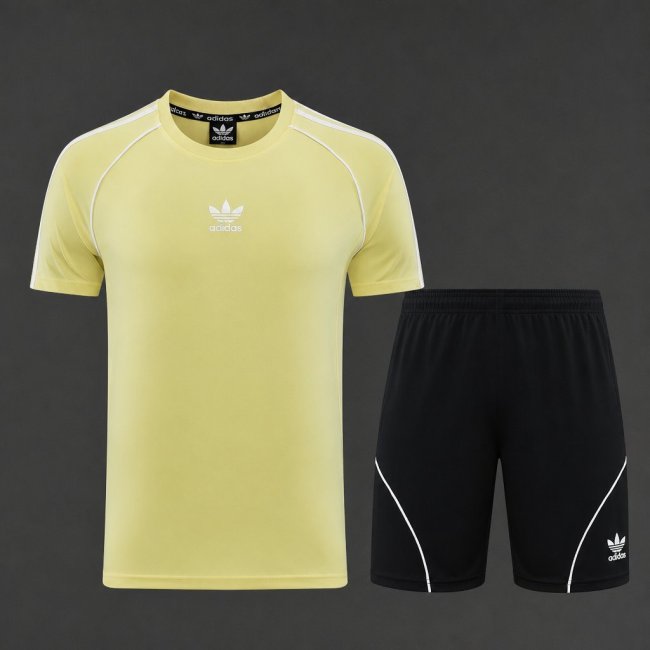26/27 Adidas AD15 Yellow Short Sleeve+Soccer Shorts