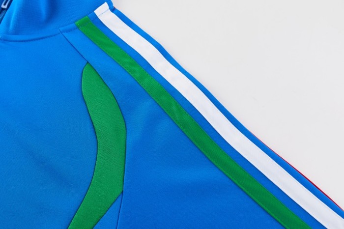 26/27 Air Jordan  Bright Blue Full Zipper Jacket + Long Pants