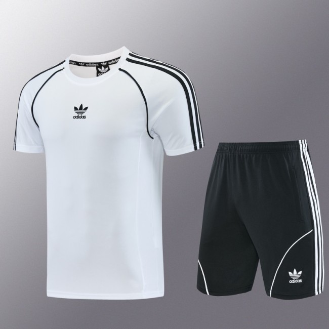 26/27 Adidas AD15 White Short Sleeve+Soccer Shorts