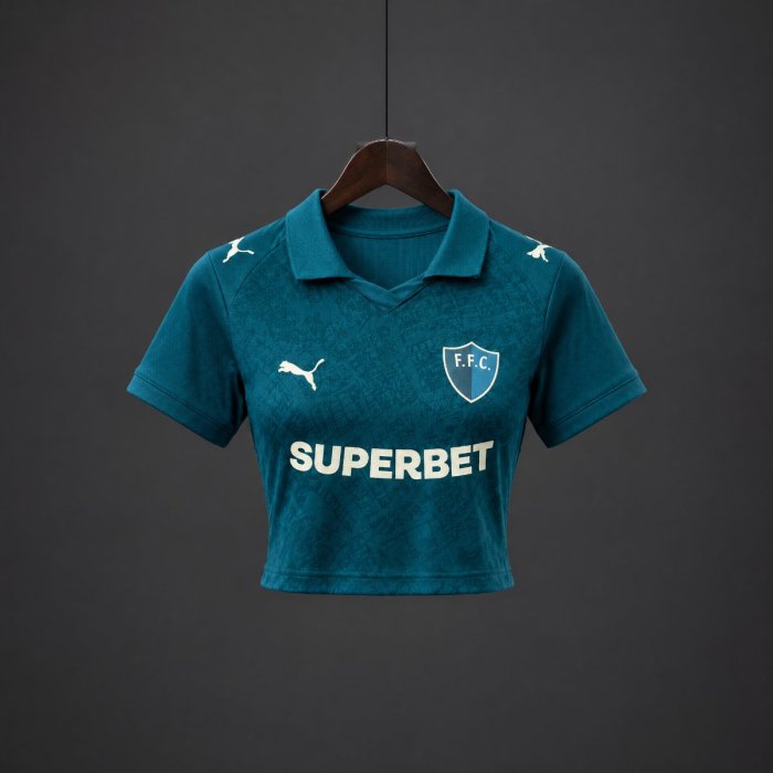 26/27 Fluminense Third Women Green Crop Jersey