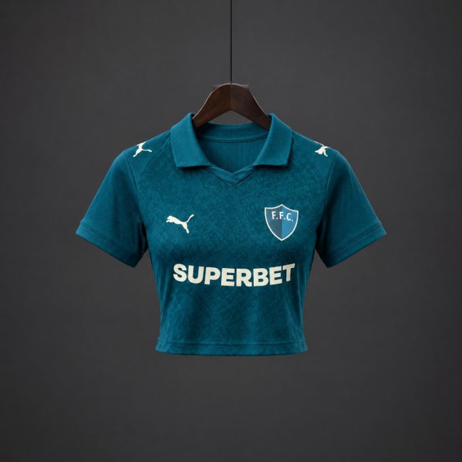 26/27 Fluminense Third Women Green Crop Jersey