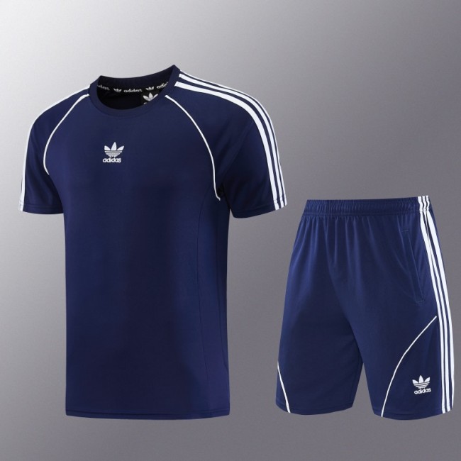 26/27 Adidas AD15 Royal Blue Short Sleeve+Soccer Shorts