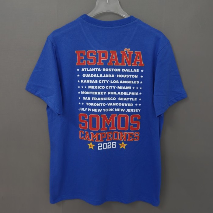 26/27 Spain Black Champions T-Shirt