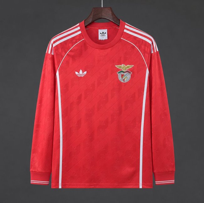 26/27 Benfica Home Vintage Long Sleeve Sweatshirt