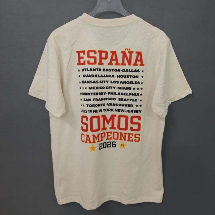 26/27 Spain Black Champions T-Shirt
