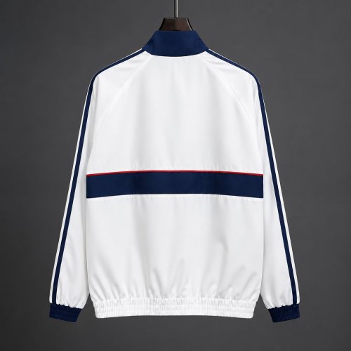 26/27 Bayern Munich White Full Zipper Windbreaker Jacket