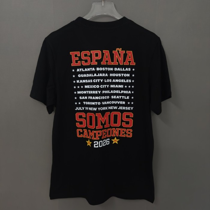 26/27 Spain Black Champions T-Shirt