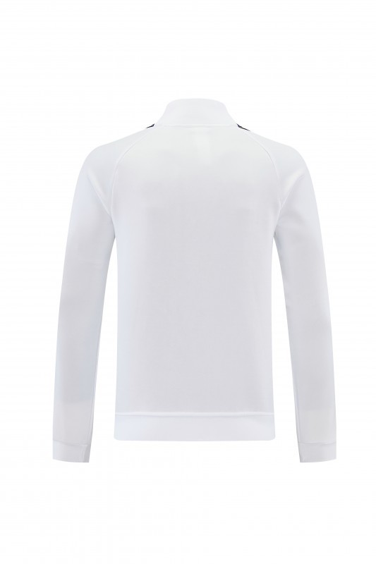 26/27 Real Madrid White Full Zipper Jacket Tracksuit + Long Pants