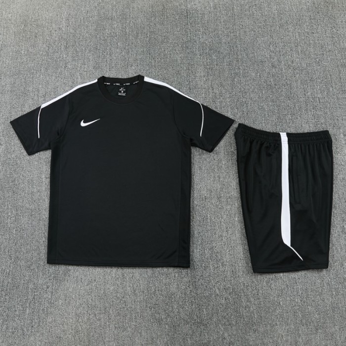 26/27 Nike 10  Black Short Sleeve+Soccer Shorts