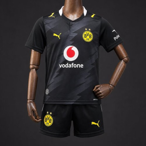 26/27 Kids BVB Dortmund Away Black Jersey