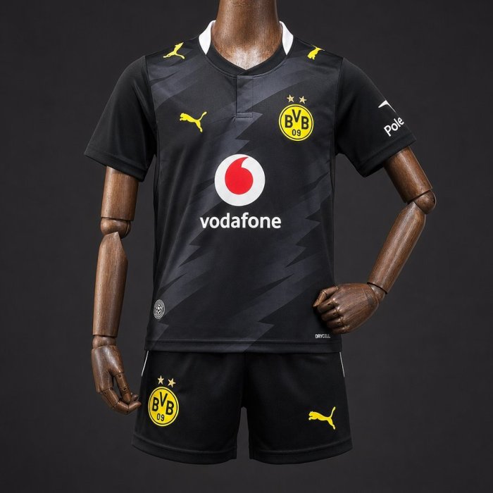26/27 Kids BVB Dortmund Away Black Jersey