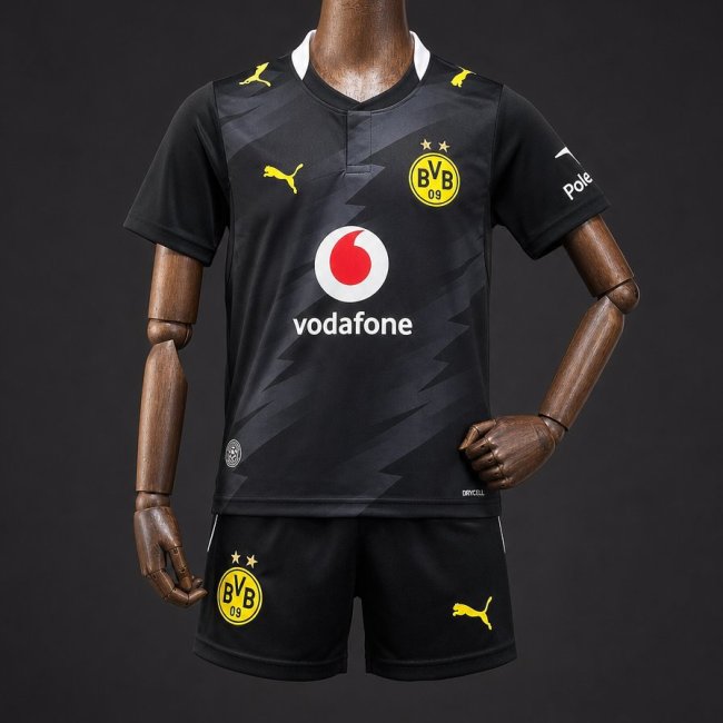26/27 Kids BVB Dortmund Away Black Jersey