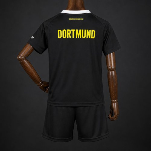 26/27 Kids BVB Dortmund Away Black Jersey