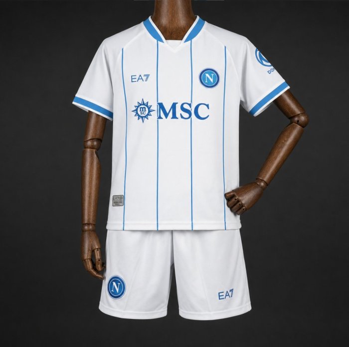 26/27 Kids Napoli Away White Jersey