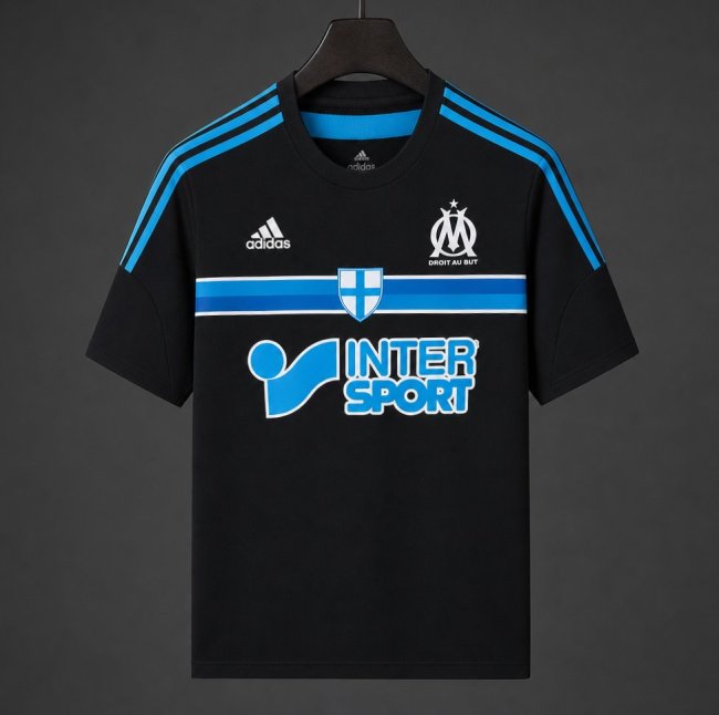 Retro 14/15 Olympique Marseille Third Black Jersey