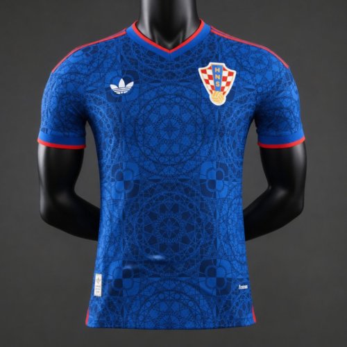 Player Version 26/27 Croatia  Away Navy Blue Jersey