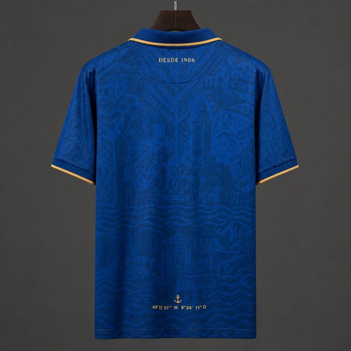 26/27 RC Deportivo de La Coruña 120th Anniversary Special Edition Blue Polo Jersey