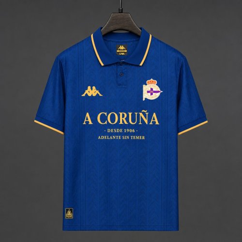 26/27 RC Deportivo de La Coruña 120th Anniversary Special Edition Blue Polo Jersey